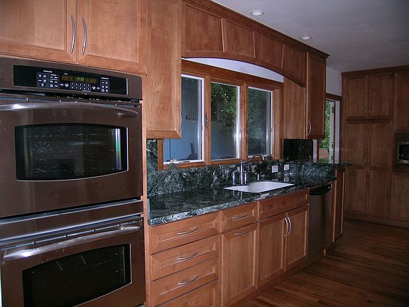 kitchen sink and ovens