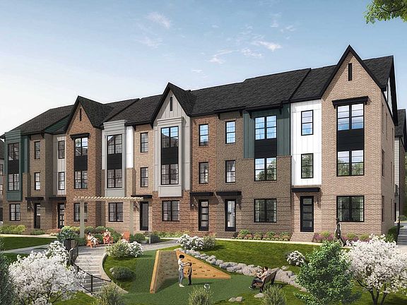 The Fairland Floor Plan, 3-5 BR, 2-4 BA, 2-Car Garage Townhomes by Craftmark Homes