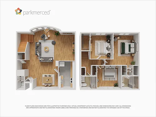 Floor plan 3 Bed 2.5 Bath TH