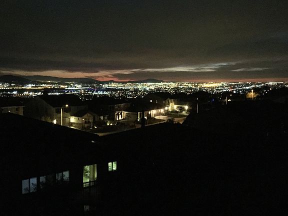 City lights view at night