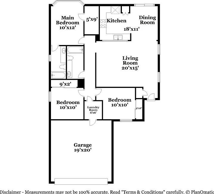3 bed, 2.0 bath, 1261 sqft, $1,750 — Photo 2