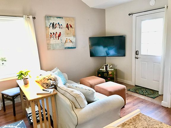 front door and tv area