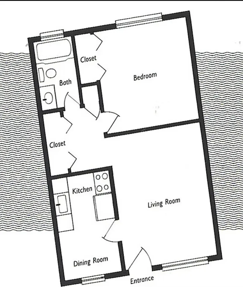 Floor plan 1 Bedroom