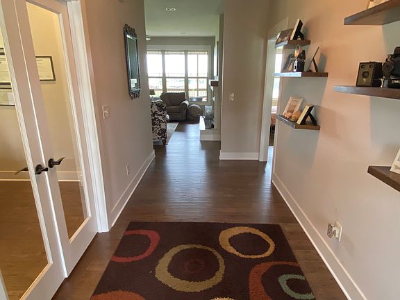 Entryway with office doors