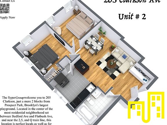 2nd image of 205 Clarkson Ave #2