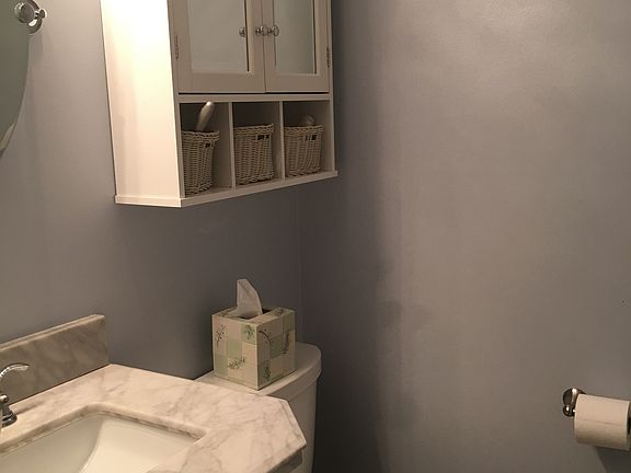 Bathroom off hallway