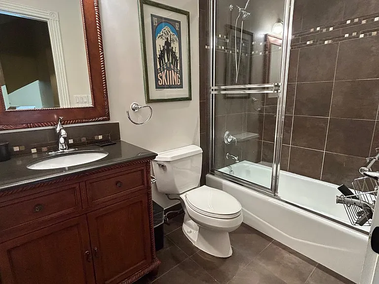 Hallway bathroom