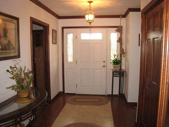 Ceramic tile in entryway