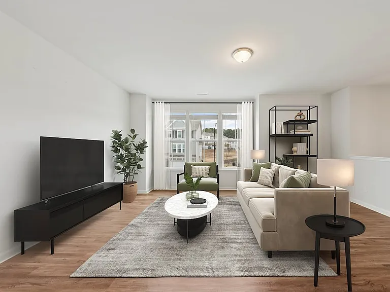 Classic Package Living area with hard-surface vinyl plank flooring