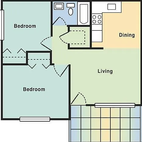 2 Bedroom 2 Bedroom