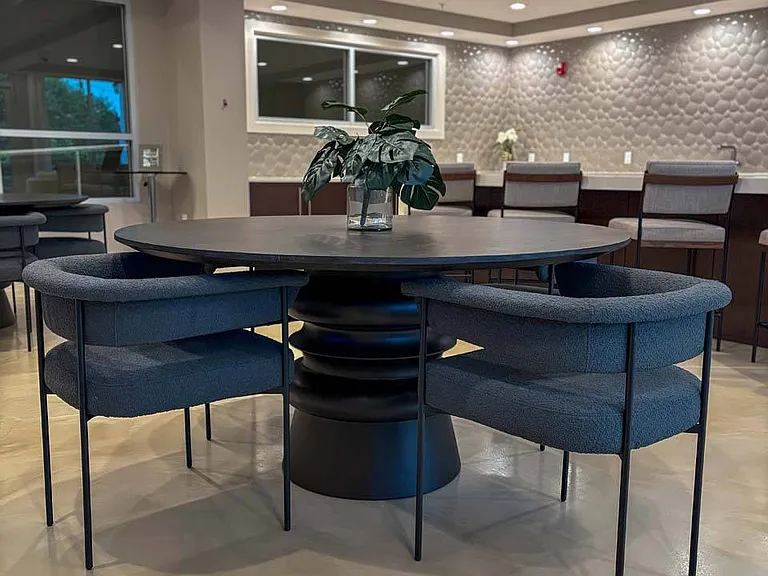 Take a seat at the table and make the space yours, whether you're working, dining, or catching up with neighbors.
