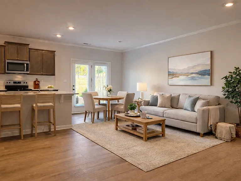 Staged family room