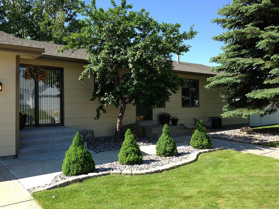 Front center of house