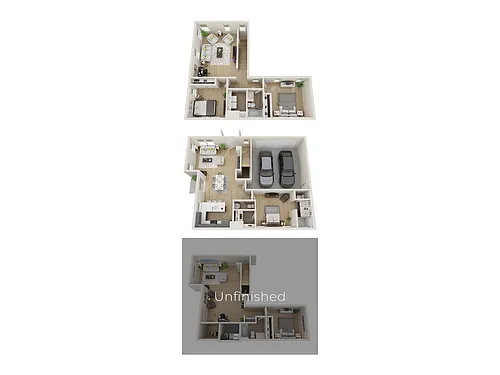 Floor plan Valli 4 (Unfinished Basement)