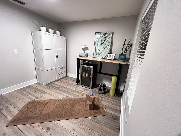 Bedroom/Office# 2 with LVP Flooring