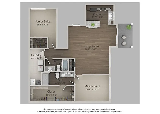 Floor plan I1