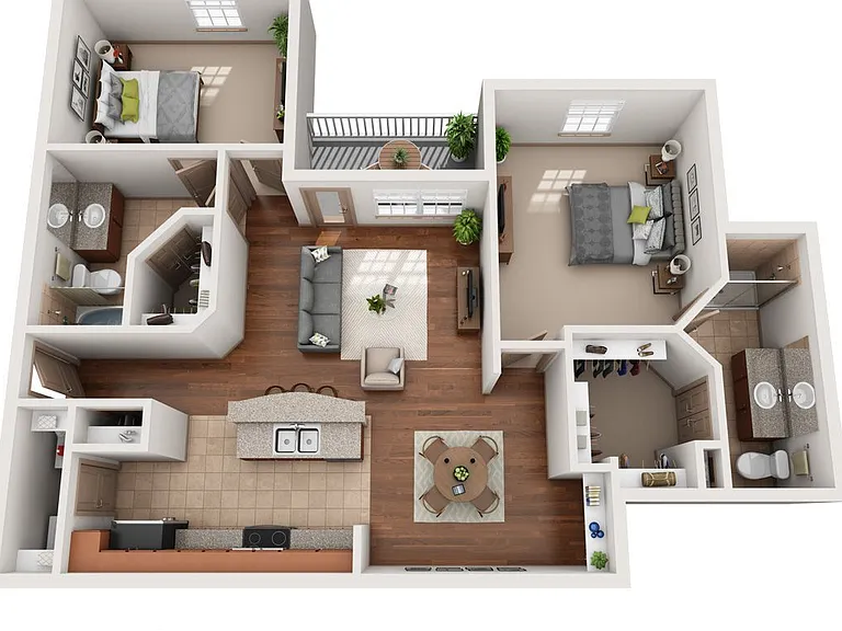 Montage at Cinco Ranch - The Jefferson - 2 Beds - 2 Baths - 1102 Sq. ft.