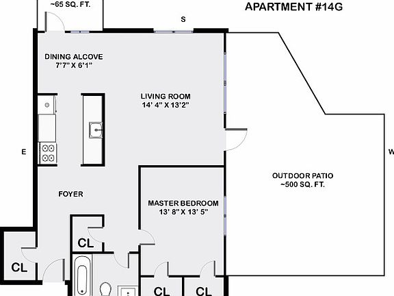 2nd image of 40 Park Ave APT 14G