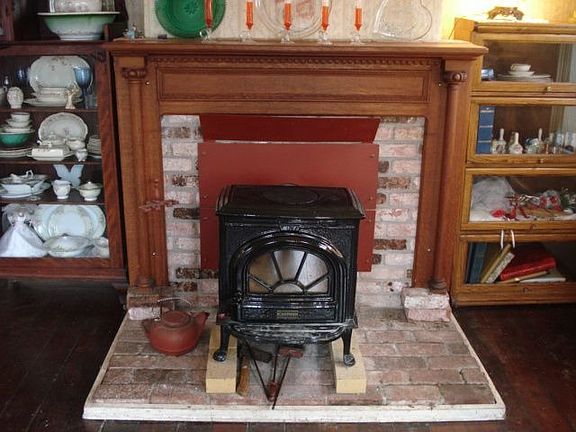 Lovely Fireplace with Carson Mansion Mantle