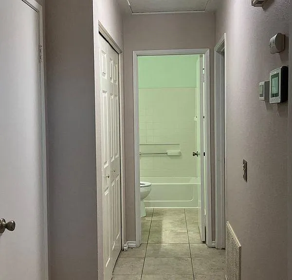 Hallway to seond bathroom