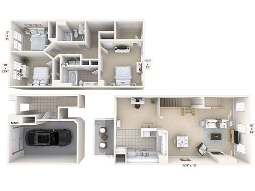 Floor plan C3TG-1722-Tra