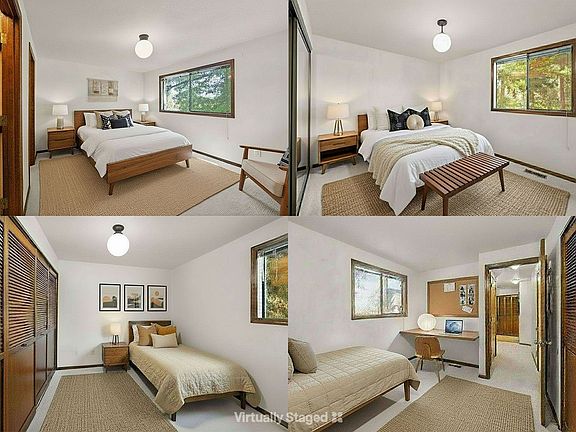 Virtually staged images of the bedrooms.