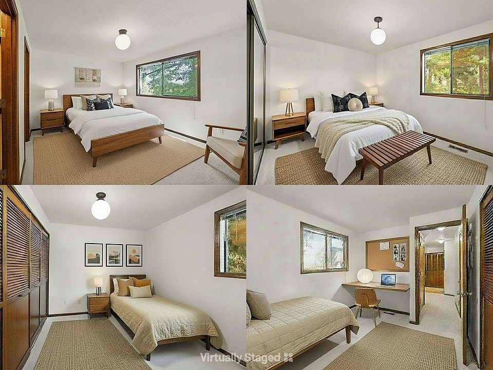 Virtually staged images of the bedrooms.