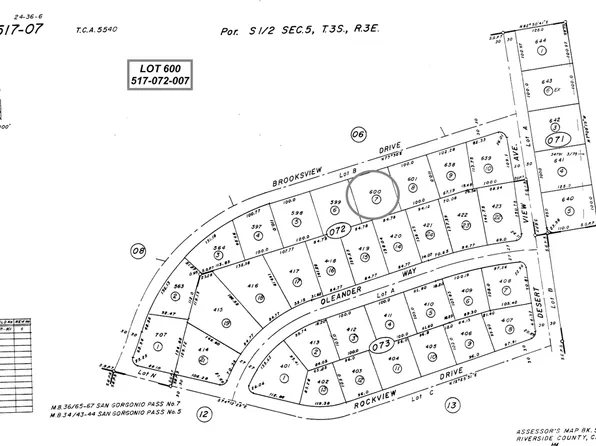 55755 Brooksview Dr Lot 600, Whitewater, CA 92282