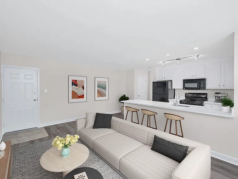 Modern Kitchen and Living Spaces