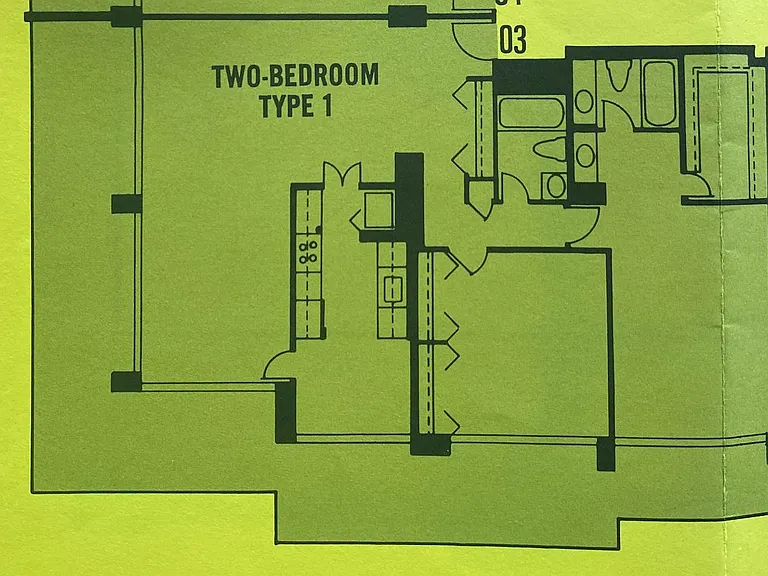 This is the original floor plan. After recent remodel, kitchen is now open and hallway is a bit bigger.