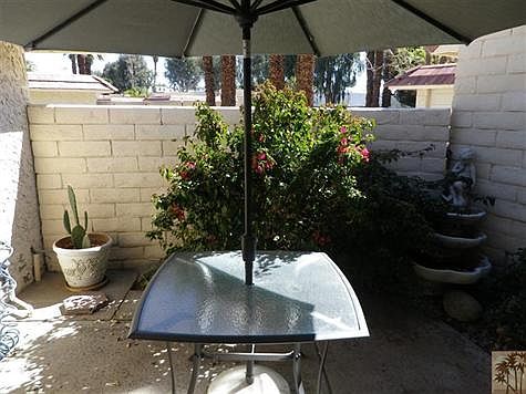 Private patio off kitchen