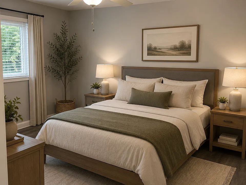 Virtually enhanced with AI to illustrate the property's design potential.