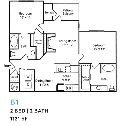 Floor plan B1 Renovated