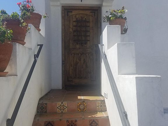 Rear entrance off driveway