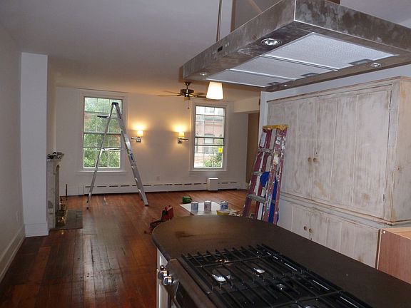 kitchen view into living room