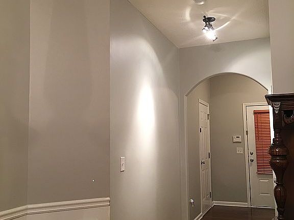 Fresh paint in entry