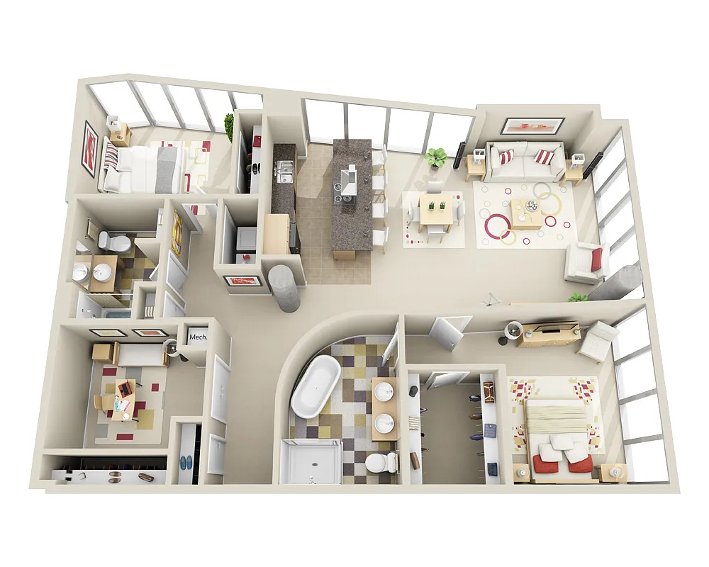 Floor plan Highrise B2ND