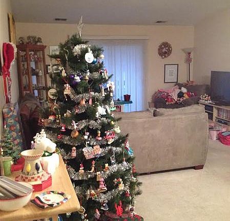 long shot of living room