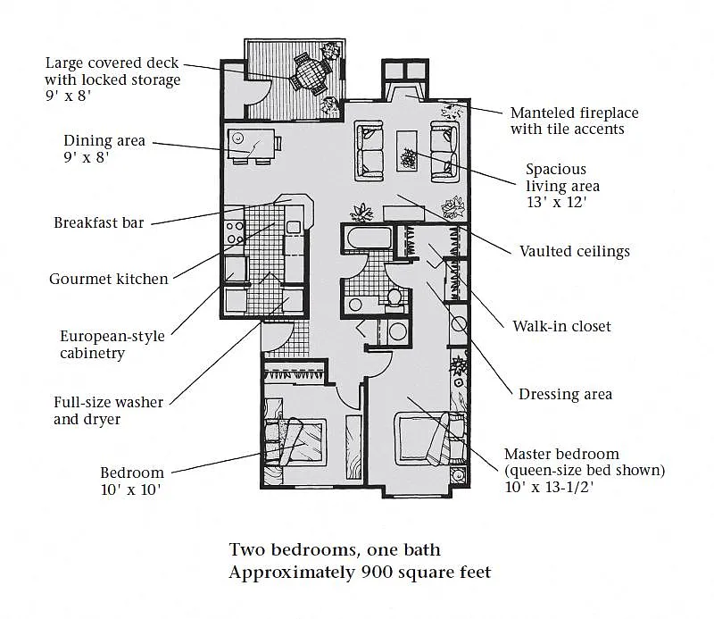 Floor plan 2B 15B