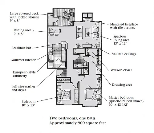 Floor plan 2B 15B