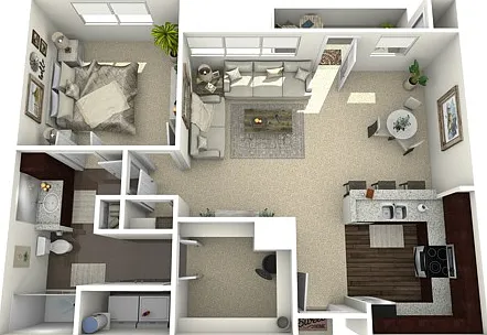 B1 | 1x1 | 875 sq ft B1 | 1x1 | 875 sq ft