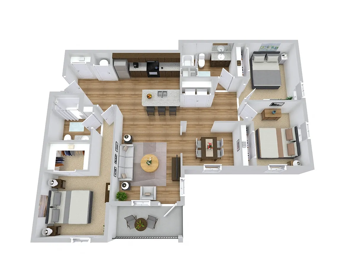 Floor plan 3 Bedroom