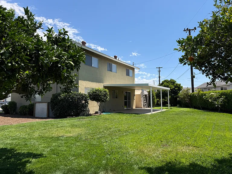 Large private back yard