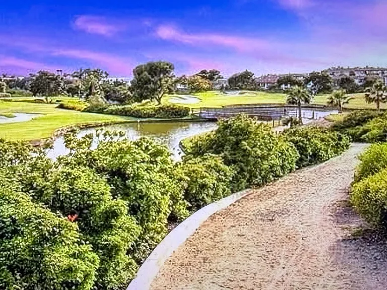 Peaceful walking trail