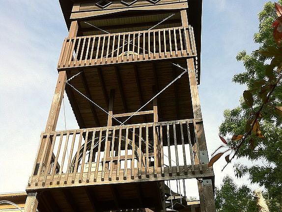 Tower with sleeping loft