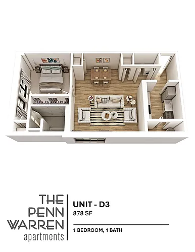 Floor plan 1 Bedroom