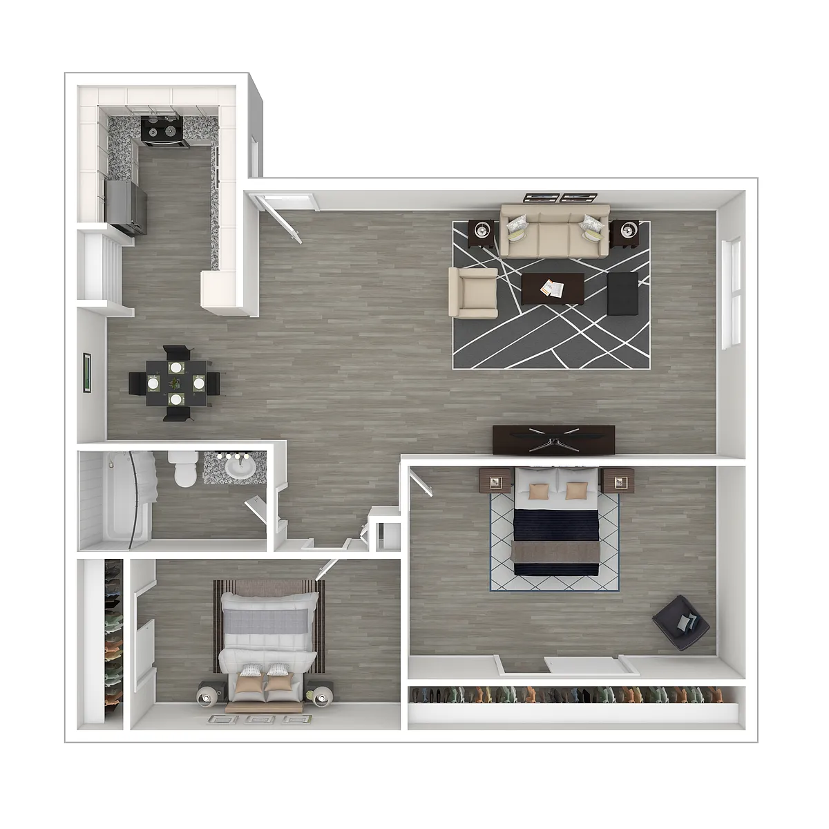 Floor plan Two Bedroom