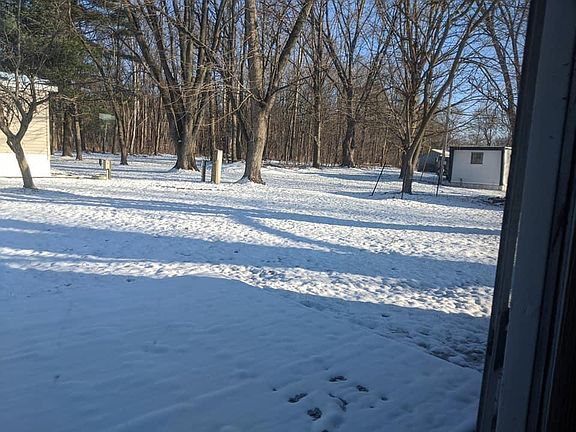 View from kitchen sliding door toward the Back yard