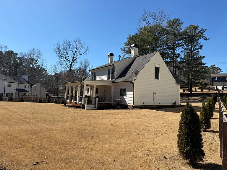 Back and side of home