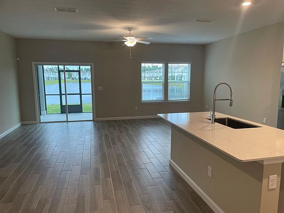 Open living overlooking the lake view